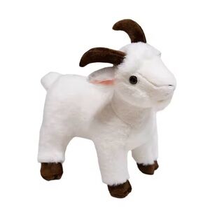 White plush Goat stuffed animal